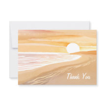 Aquarelle Sunset Beach | Beau Jaune