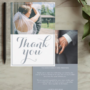 Carte De Remerciements Aquarelle violette moderne Mariage Floral