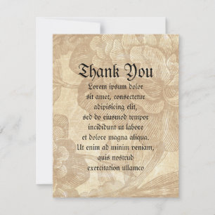 Carte De Remerciements Araignée sur fleurs