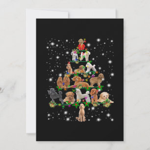 Carte De Remerciements Arbre De Noël Aux Canicules Couvert De Flamme De F