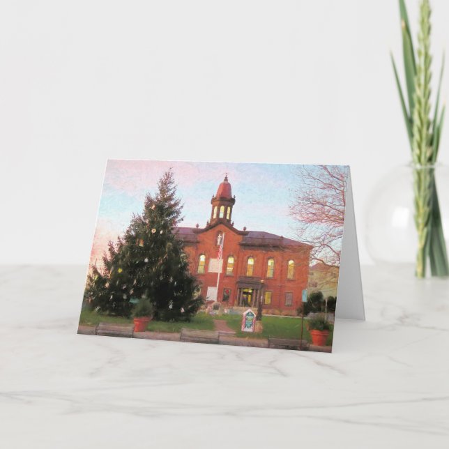 Carte De Remerciements Arbre de Noël Plymouth MA 2022 (Devant)