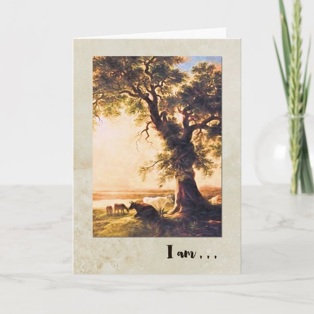 Carte De Remerciements Arbre sentimental Je suis ma mère et mon père (Devant)