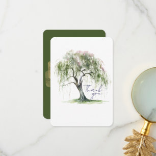 Carte De Remerciements Arbre tendre de saule minimal de l'ère Régence
