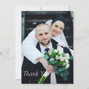 Carte De Remerciements Arc Romantique d'automne Mariage floral
