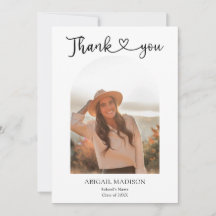 Arch Photo Script with Heart Graduation