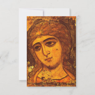 Carte De Remerciements Archange Gabriel Ancien Ange Russe Icône Byzantine