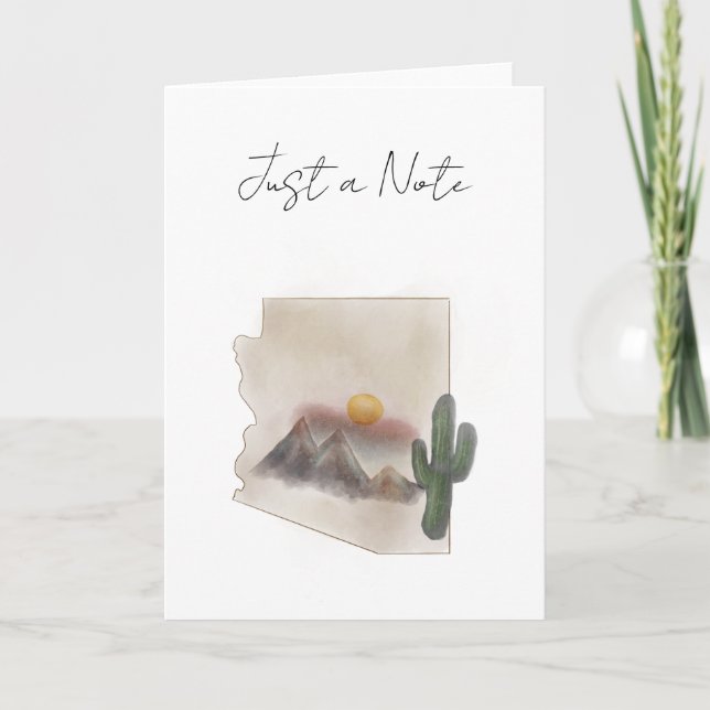 Carte De Remerciements Arizona Greeting Card (Devant)