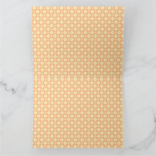 Carte De Remerciements arrière - plan orange et blanc avec petits carrés