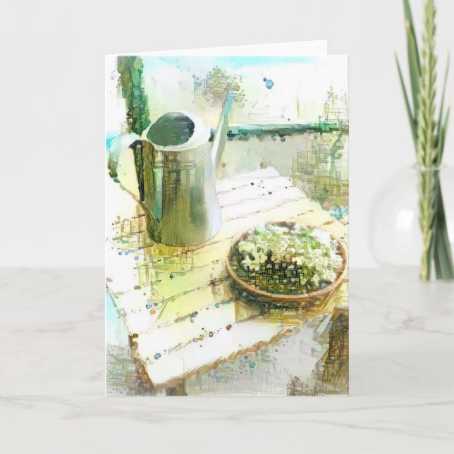 Carte De Remerciements Arrosage (Devant)