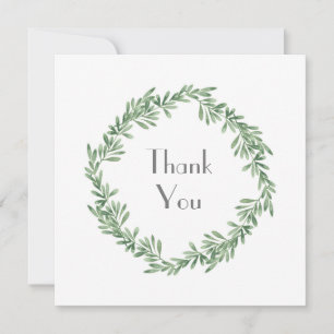 Carte De Remerciements Arrosage Rosemary Wreath