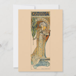 Carte De Remerciements Art Nouveau