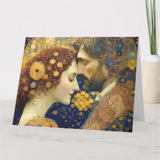 Carte De Remerciements Art Nouveau A Couple In Love 
