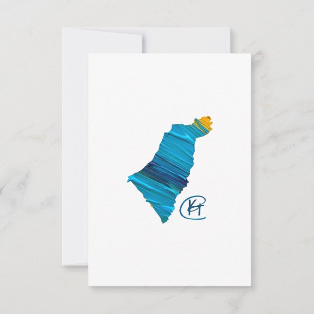 Carte De Remerciements Art studio Israël (Devant)