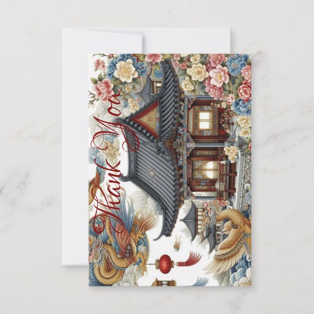 carte de remerciements asiatique (Devant)