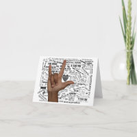 ASL et différentes langues disant Je t'aime