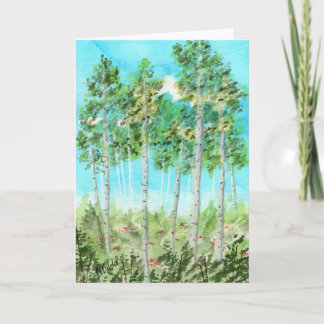 Carte De Remerciements Aspens après-midi