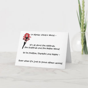 Carte De Remerciements Attitude