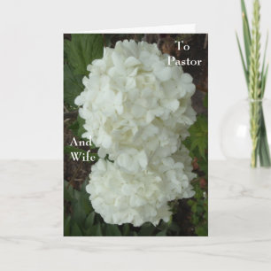 Carte De Remerciements Au pasteur et à l'épouse