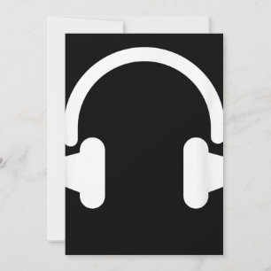 Carte De Remerciements Audio Engineer Audiophile Dj Music Lover casque