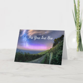 Carte De Remerciements Aurora néo-zélandais | Dunedin NZ | Lumières du su
