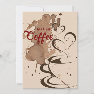 Carte De Remerciements Auteur De Café Mais Premier Café
