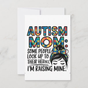 Carte De Remerciements Autisme Maman Certaines personnes regardent vers l
