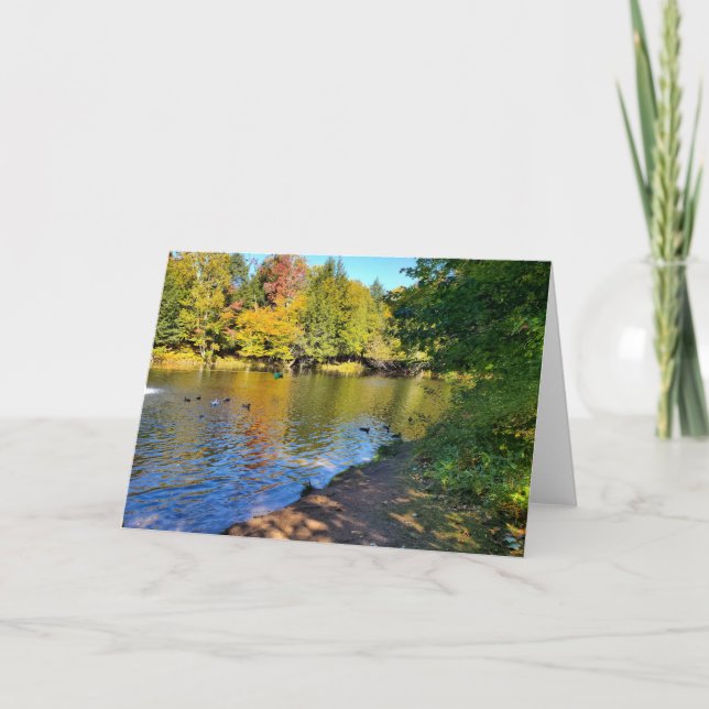 Carte De Remerciements Automne dans le Michigan (Devant)