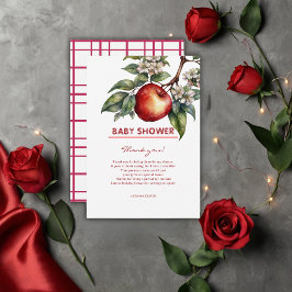 Carte De Remerciements Automne Harvest Pomme Succursale Baby shower Flora
