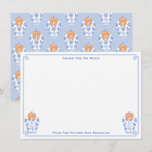 Carte De Remerciements Automne Monogramme Ginger Jar Fête des mariées