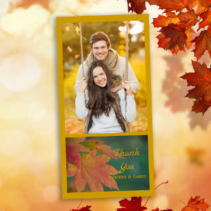 Carte De Remerciements Autumn Colors Wedding Thank
