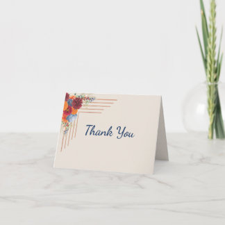 Carte De Remerciements Autumn Floral Thank You Cards