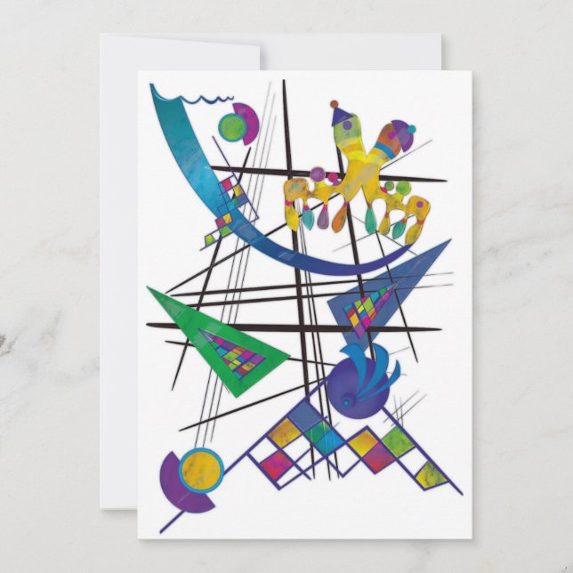 Carte De Remerciements Avec amour pour Kandinsky (Devant)