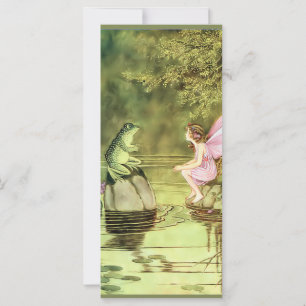 Carte de remerciements avec Fairy et Frog