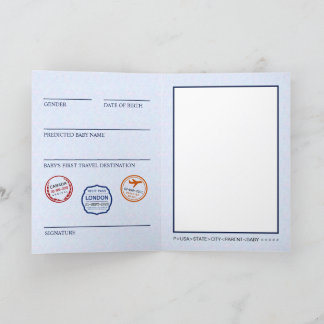 Carte De Remerciements Aventure | Voyage | Passeport