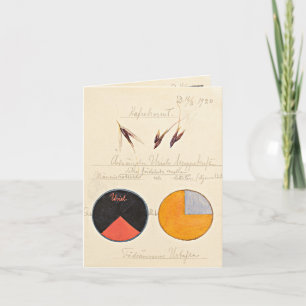 Carte De Remerciements avoine, 1920 par Hilma af Klint