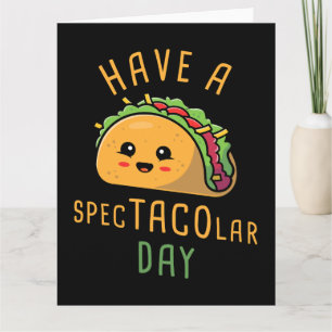 Carte De Remerciements Avoir une journée Spec-TACO-lar - Cute mexicaine