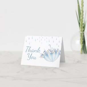 Carte De Remerciements Avril Douche Apporter Mai Fleurs Baby shower