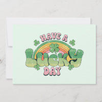 Ayez une Typographie rétro de jour chanceux