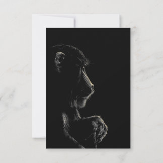 Carte De Remerciements Babouin
