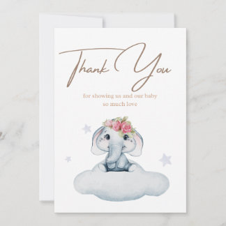 Carte de remerciements baby shower