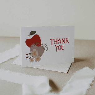 Carte De Remerciements Baby shower à thème Apple ou anniversaire