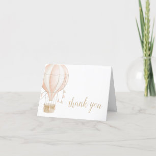 Carte de remerciements Baby shower aquarelle