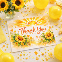 Baby shower aquarelle tournesol