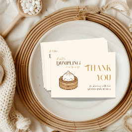 Carte De Remerciements Baby shower asiatique de Kawaii