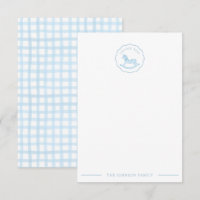 Carte de remerciements Baby shower Blue Rocse