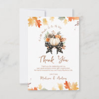 Baby shower Citrouille floral avec ruban plastique