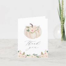 Baby shower Citrouille rose fleuri