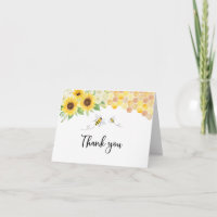 Baby shower d'abeilles de tournesol