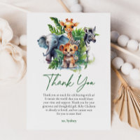 Baby shower d'animaux tropicaux de la Jungle migno