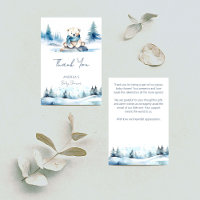 Baby shower d'attente hivernale de l'ours polaire
